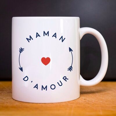 MUG BLANC ACCESSOIRE MAMAN D'AMOUR 2 MPT