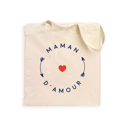 NATURAL TOTEBAG ACCESSORY MOM OF LOVE 2 MPT