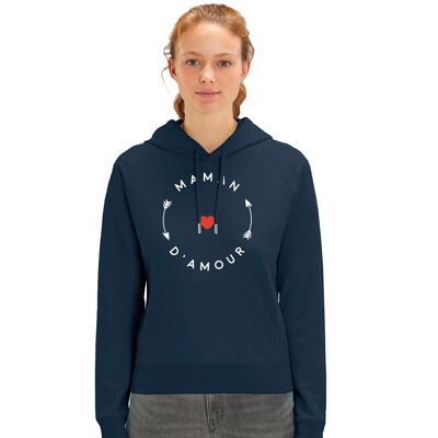 HOODIE NAVY WOMEN LOVE MOM 2 MPT
