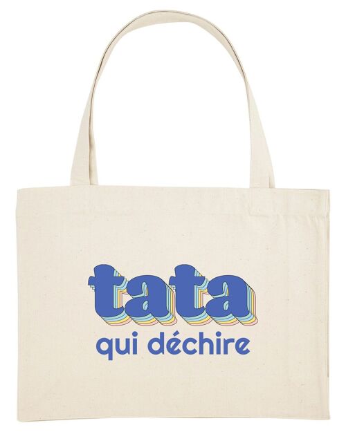 GRAND CABAS NATUREL ACCESSOIRE TATA QUI DÉCHIRE 3