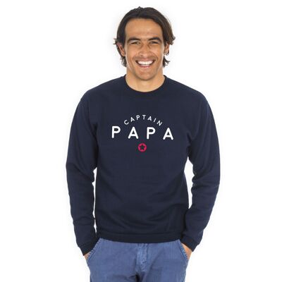 SWEAT NAVY HOMME CAPTAIN PAPA