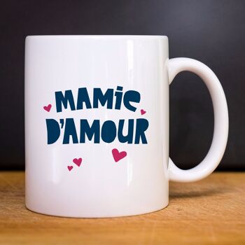 MUG BLANC ACCESSOIRE MAMIE D'AMOUR
