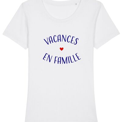 WEISSES DAMEN-T-Shirt FAMILIENURLAUB