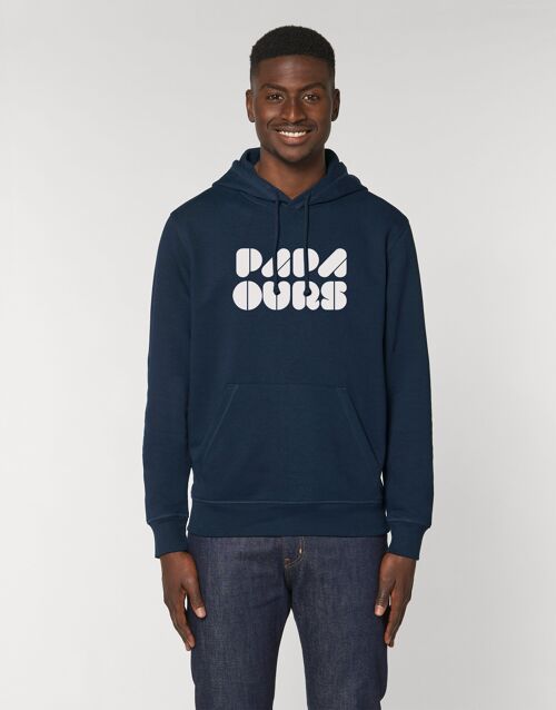 HOODIE NAVY HOMME PAPA OURS 3