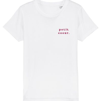 T-SHIRT BIANCA DA RAGAZZO CUORE PICCOLO