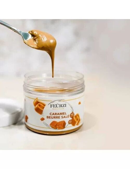 Pâte à tartiner Caramel Beurre Salé 250g Healthy sans sucre ajouté, sans huile. de palme, 100% naturel