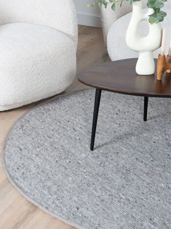 Tapis Scott Taupe Rond ø160 cm 4