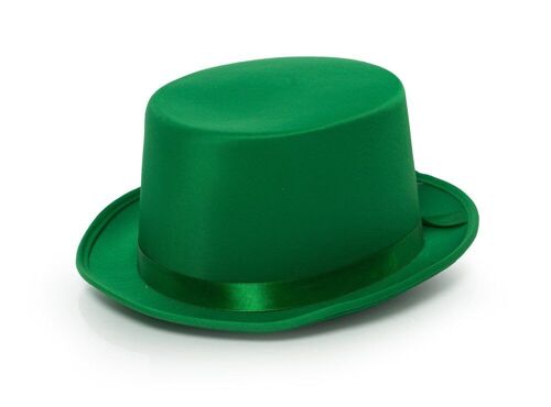 Top Hat Satin Green