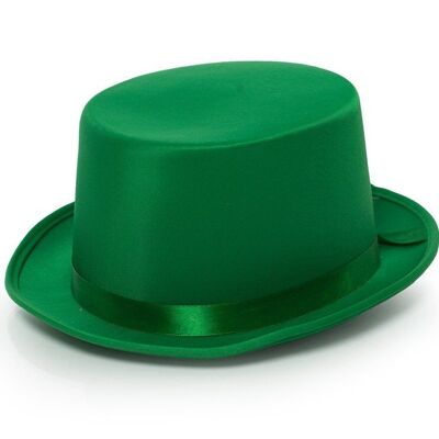 Top Hat Satin Green