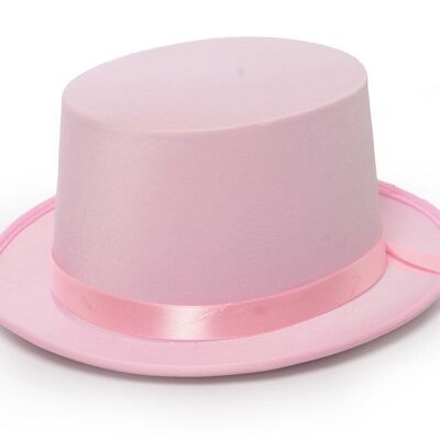 Top Hat Satin Pink
