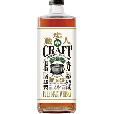 Whisky Chiyomusubi puro malto Mizunara finitura botte