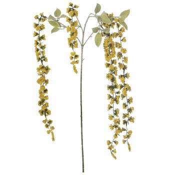 BRANCHE DE FLEUR 121CM JAUNE _121CM, POLY╔STER ST27782 1