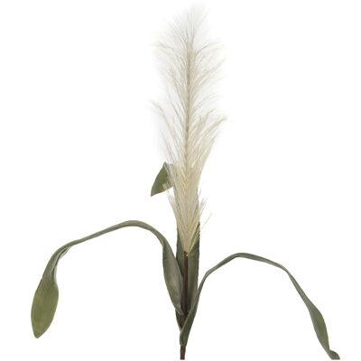 FLOWER BRANCH WITH LEAVES 102CM WHITE _102CM, POLY╔STER ST27761