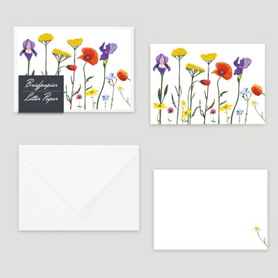 Set de papeterie DIN A6 »Fleurs sauvages«