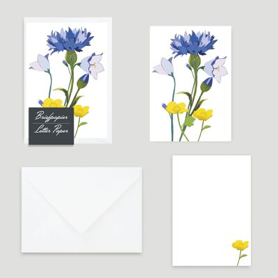 Stationery set DIN A6 »Cornflower«