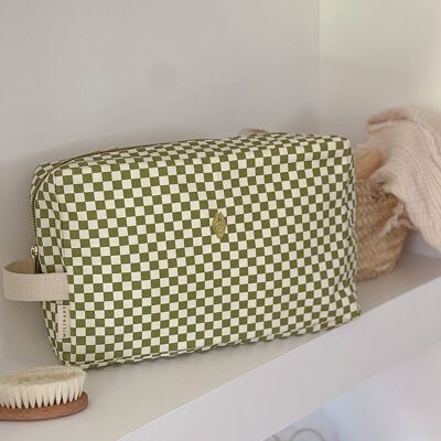 Damier Olive Toiletry Bag - THELMA