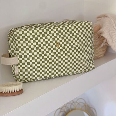 Damier Olive Toiletry Bag - THELMA
