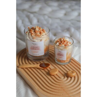 Gourmet Creamy Caramel candle - Soy wax candle - Vegetable & artisanal scented candle