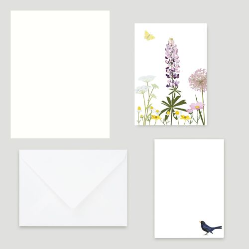 Briefpapier-Set DIN A6 »Lupine«