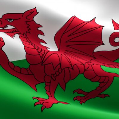 Bandiera nazionale Galles 90 x 150 cm - 100% poliestere