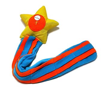 Produits pour animaux de compagnie - Jouets pour chiens étoile filante jaune avec couineur 1