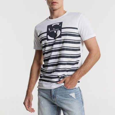 SIX VALVES – T-Shirt mit Logo-Streifen | Komfort
