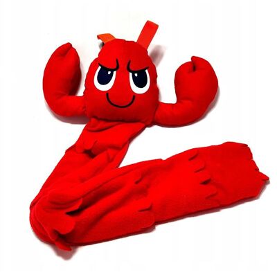 Heimtierprodukte - Hundespielzeug mit Quietscher rote Krabbe