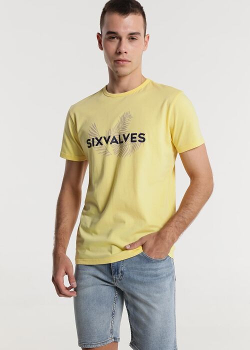 SIX VALVES - T-shirt short sleeve Palm Leaves | Confort