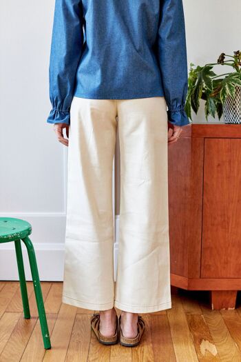 Pantalon Suzon ##2499RF Ecru Femme 2