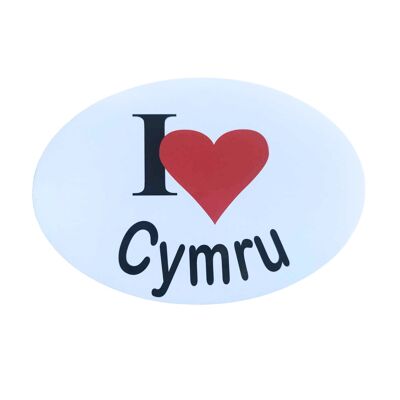 Ich ❤️ Cymru-Aufkleber