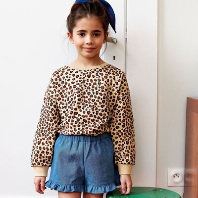 Felpa Edith ##2299A - Leopardo