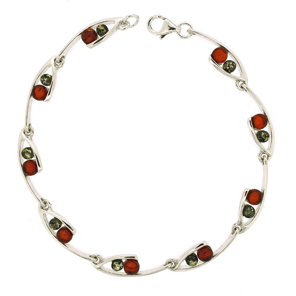 Bracciale Odyssey in ambra mista con scatola di presentazione