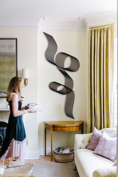 Curves Wood Wall Art - Panel - Home Decor - Waves