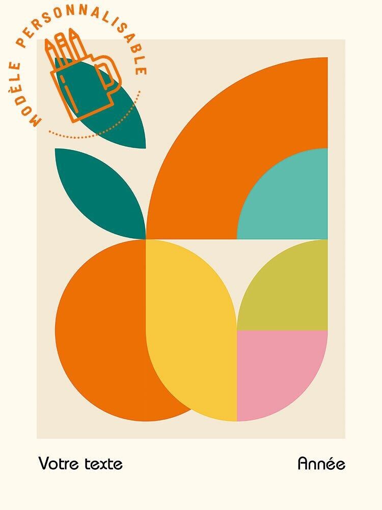 Poster Bauhaus City 8 (personalizzabile)