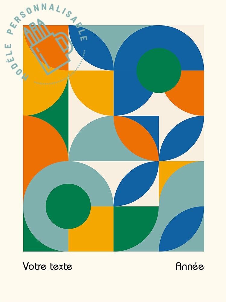 Poster Bauhaus City 6 (personalizzabile)