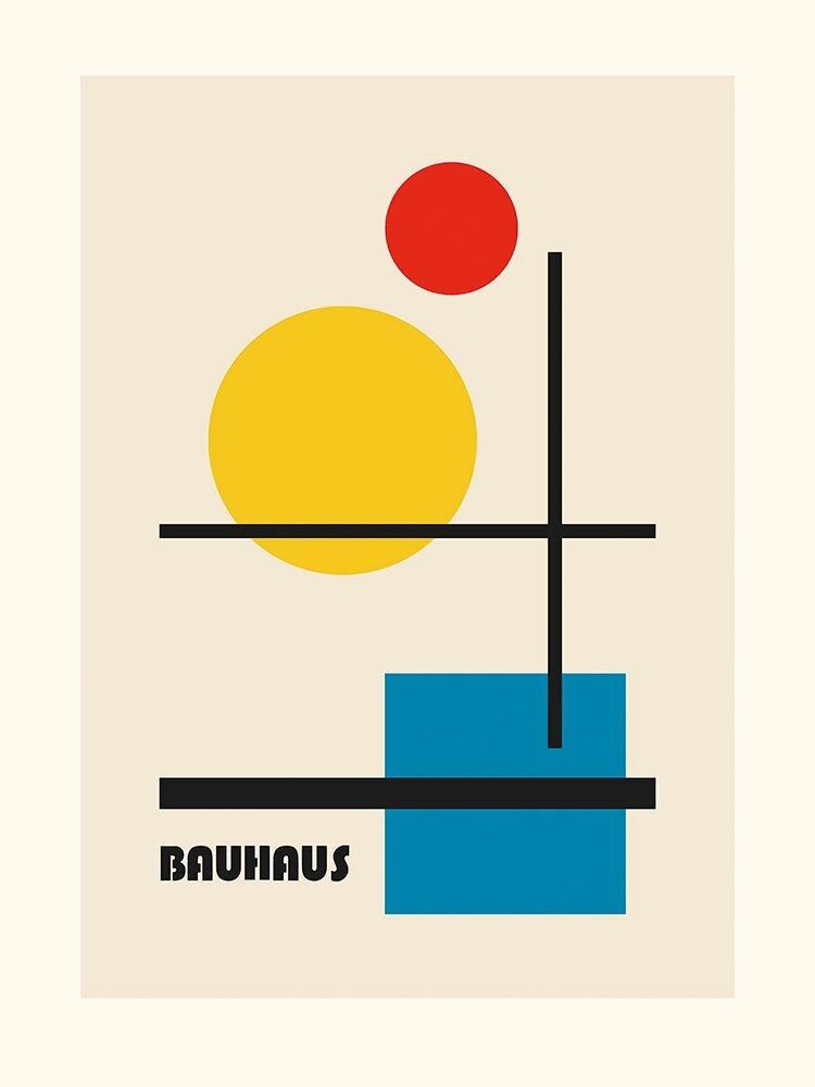 Póster Bauhaus clásico 4
