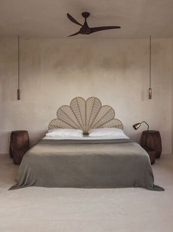 Tête de lit en bois - Toutes tailles - Bois naturel - Panneau de lit mural 2