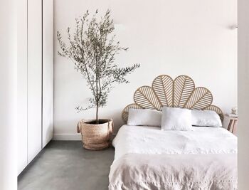 Tête de lit en bois - Toutes tailles - Bois naturel - Panneau de lit mural 5