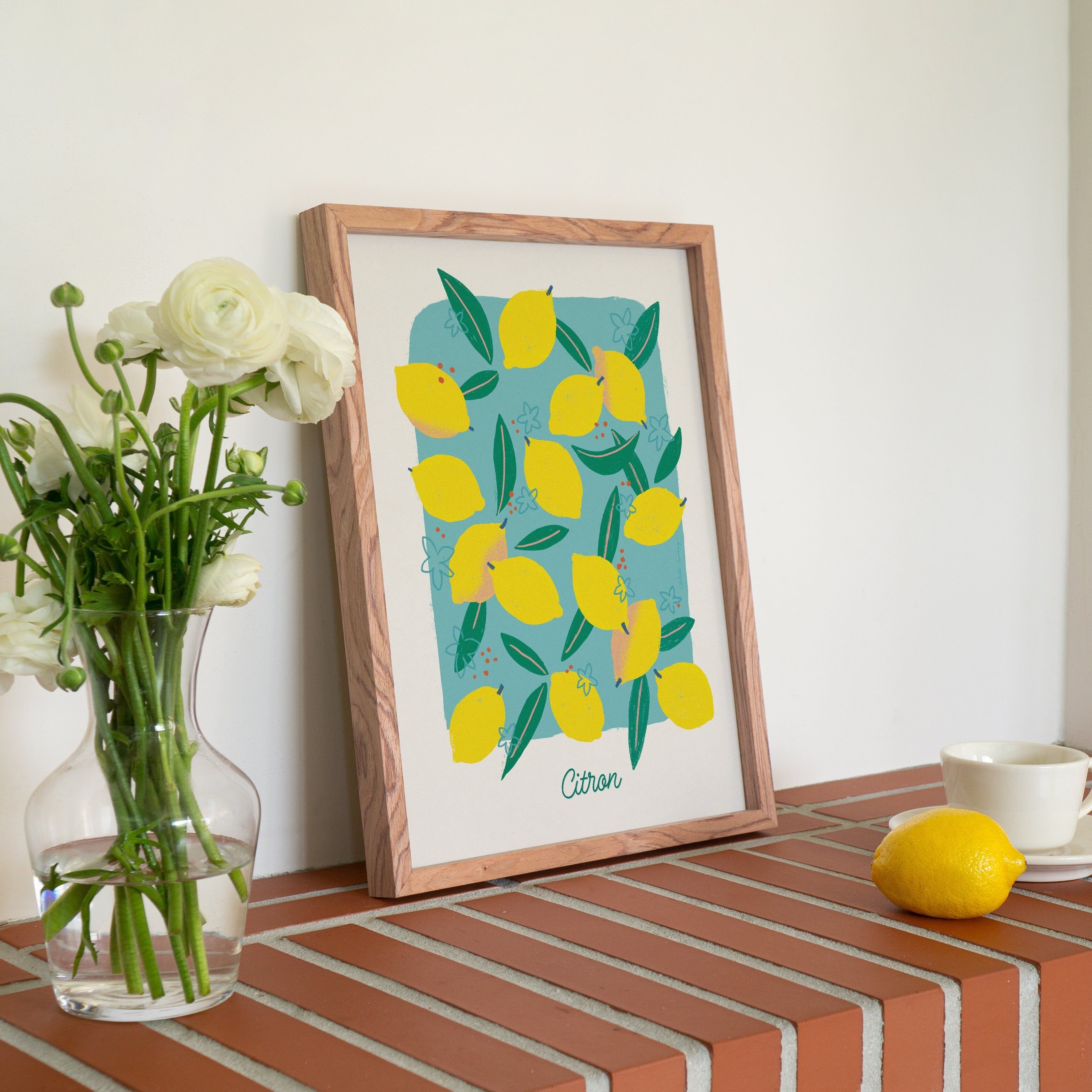 Poster con piscina di limone