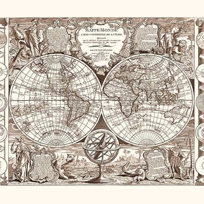JB Nolin mappa del mondo 1794