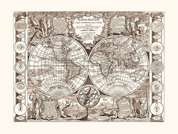 Mappemonde JB Nolin 1794