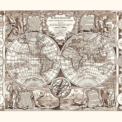 Mappemonde JB Nolin 1794