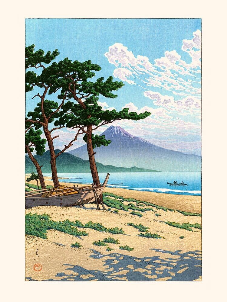 Affiche Kawase Hasui, Miho no Matsubara - 1931