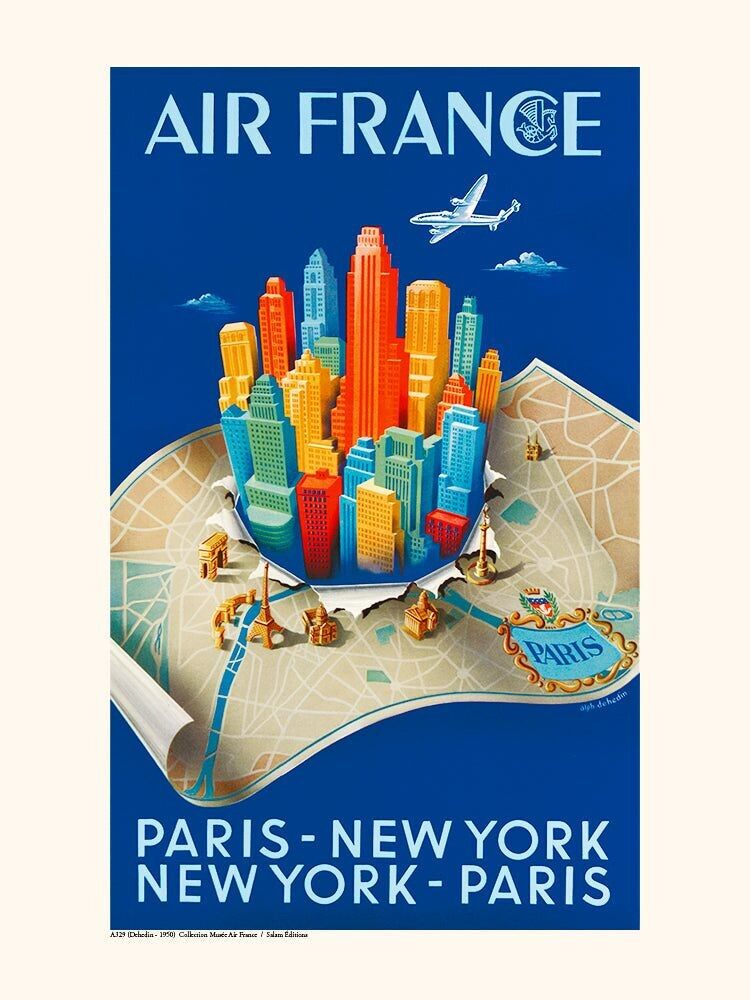 Air France / París - Nueva York - Póster París A329
