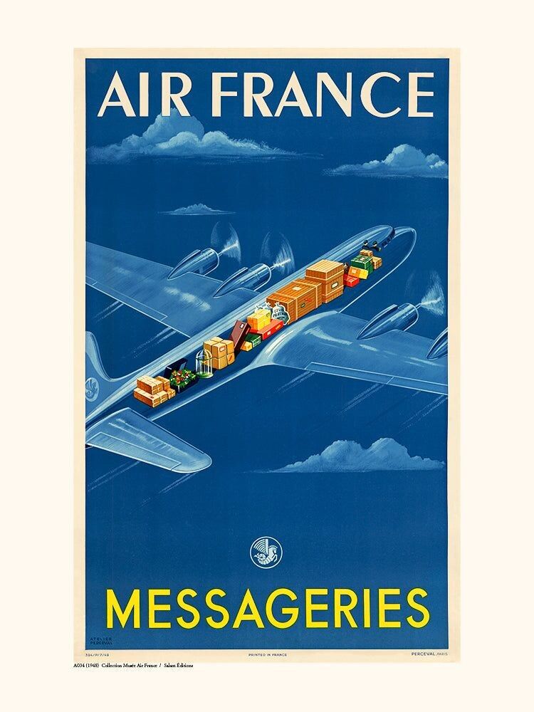 Air France / Cartel de mensajes A034