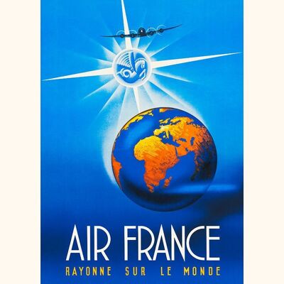 Air France / rayonne sur le Monde A018