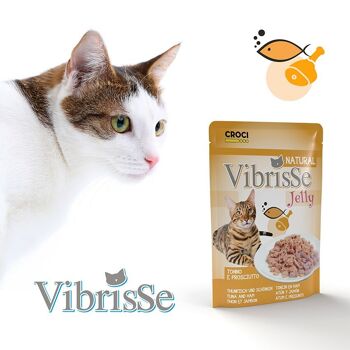 Sachets de nourriture humide en gelée pour chat - Vibrisse Jelly sachet 70g 8