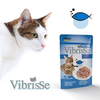 Sachets de nourriture humide en gelée pour chat - Vibrisse Jelly sachet 70g 18