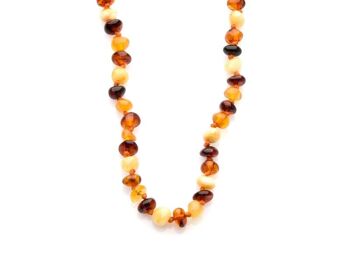 COLLIER 60 cm TOUT AMBRE MULTICOLOR ref: AKWK4M