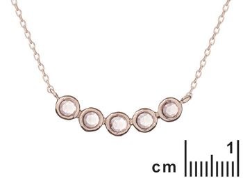 COLLIER 42+3CM AMÉTHYSTE 3 ARGENT ref: CJF-CL062 2